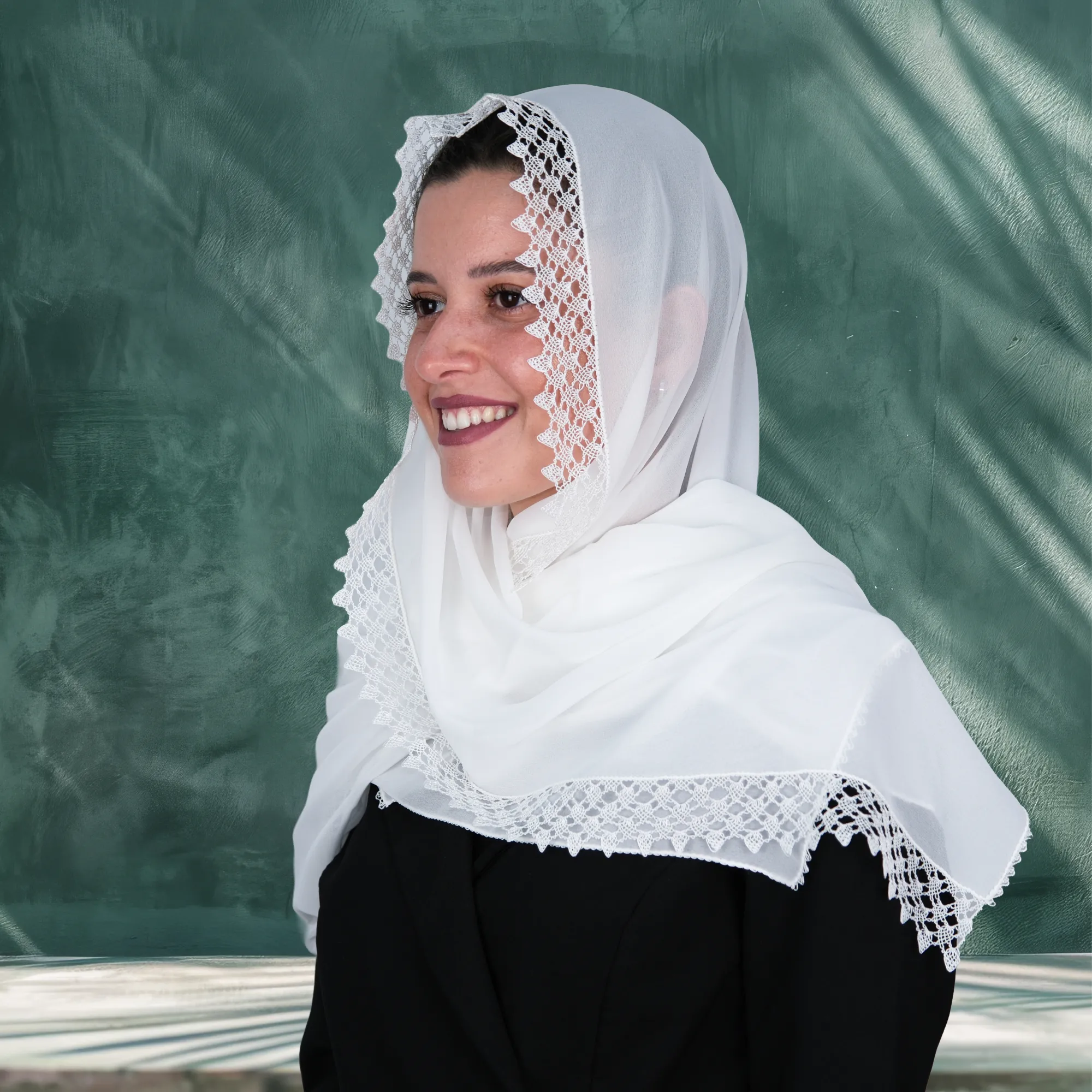 Gönen İğne Oyası Biber Modelli Mevlüt ve Namaz Örtüsü Resim 3