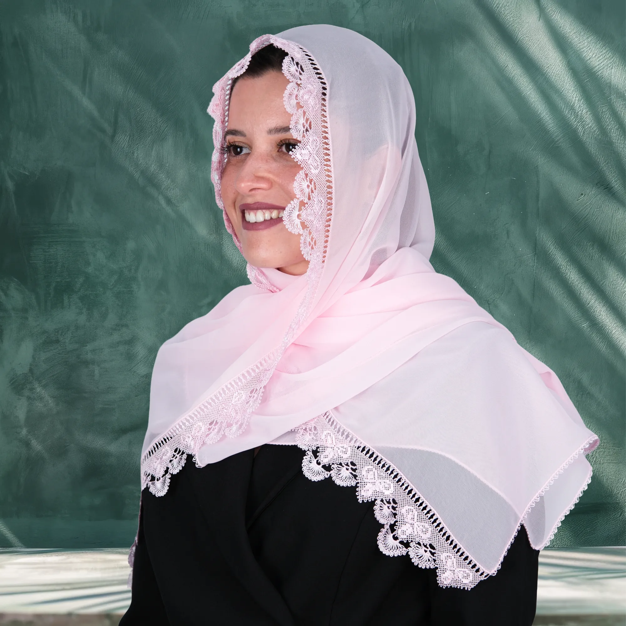Gelin Tacı Modeli Namaz Örtüsü Tesbihli Set Resim 10