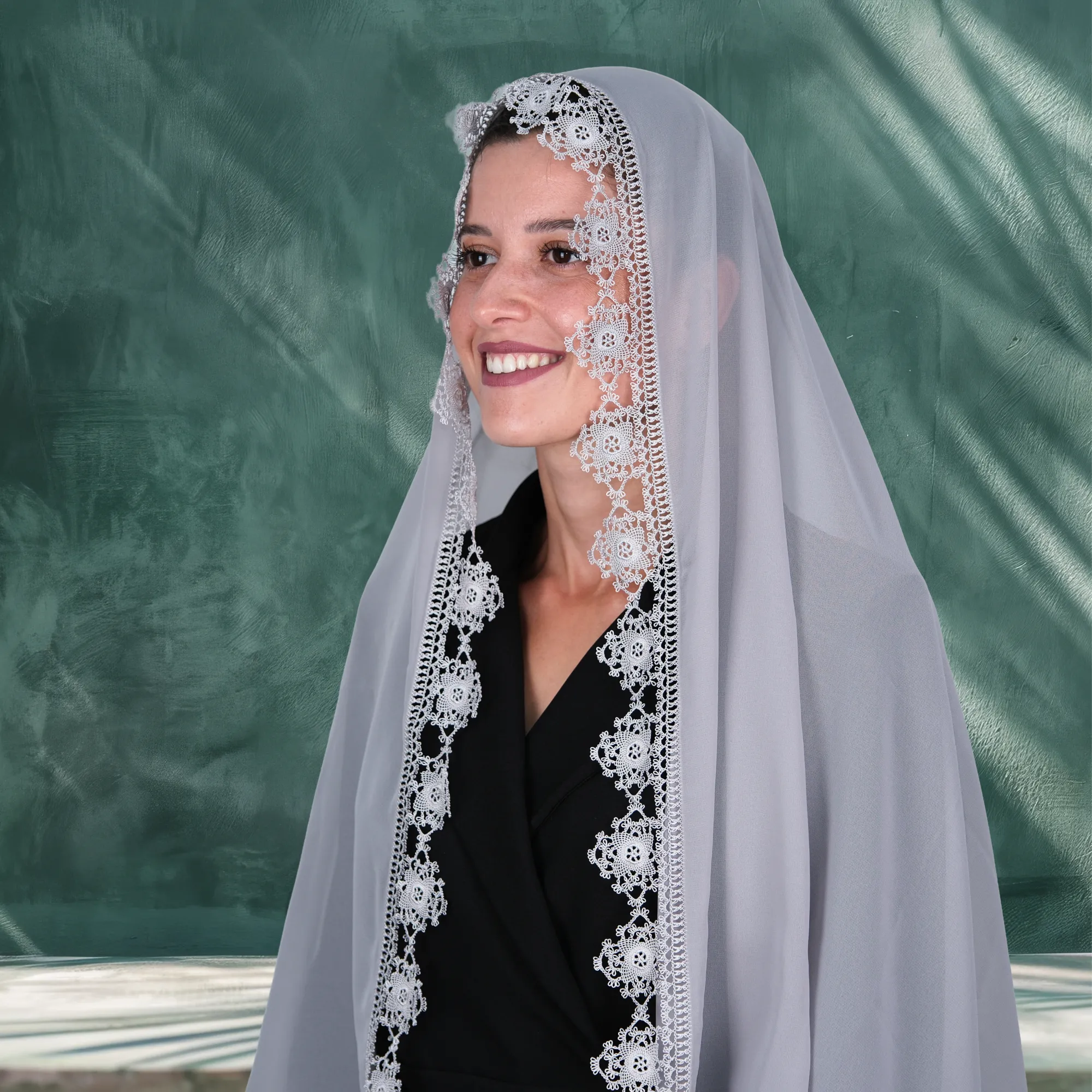 İğne Oyası Tesbihli Mevlüt Örtüsü Resim 4